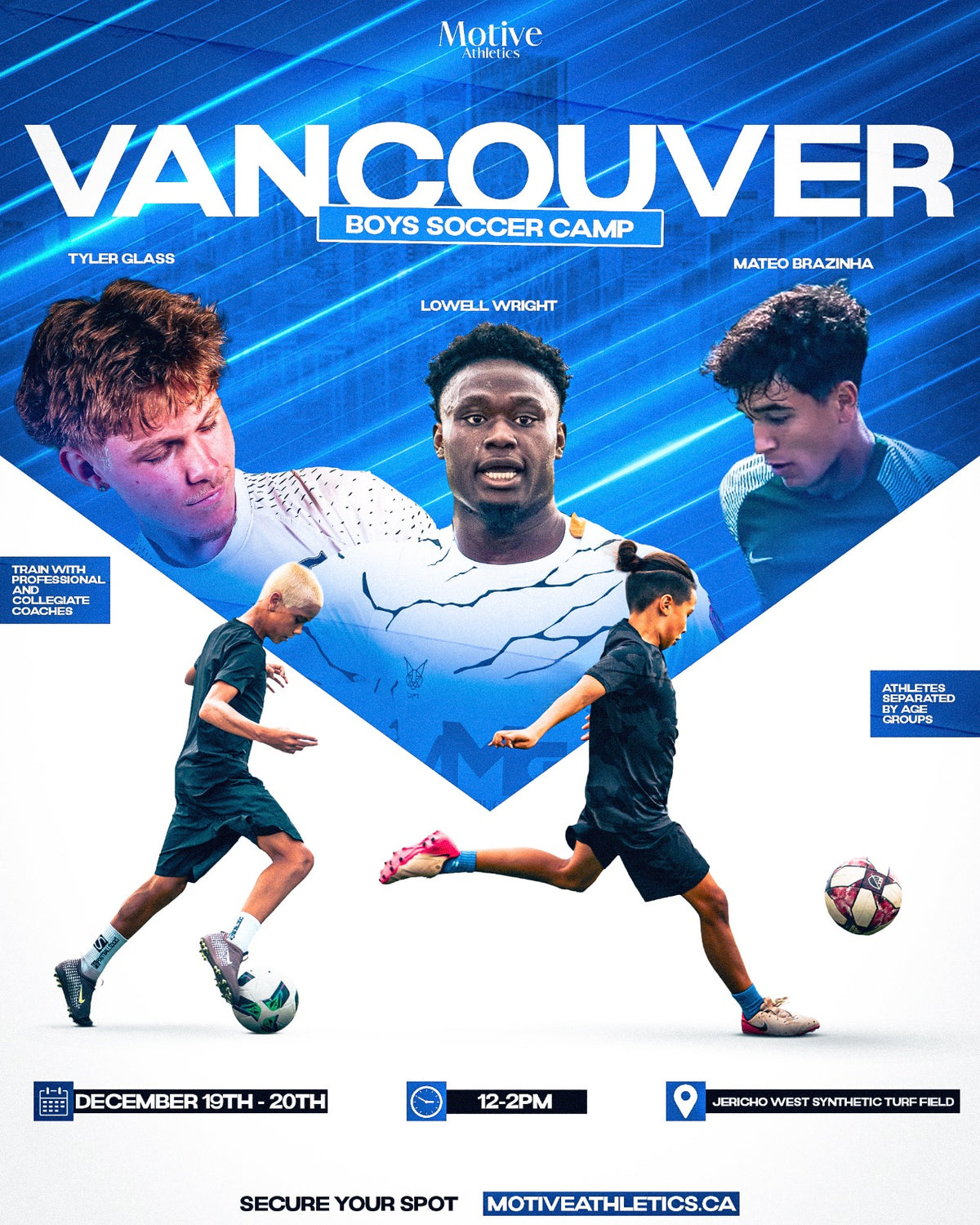 Vancouver Boys Soccer Camp