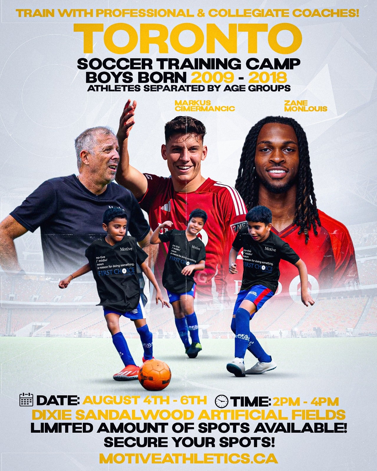 Toronto Boys Soccer Camp