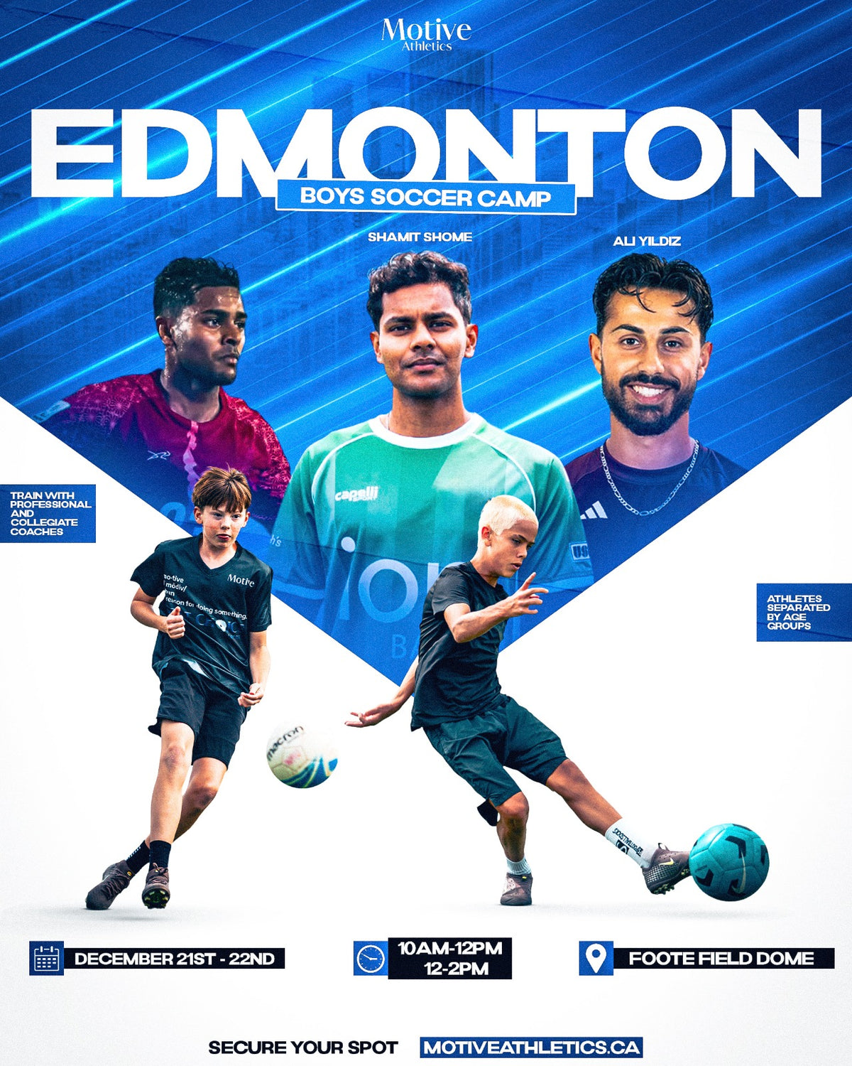 Edmonton Boys Soccer Camp