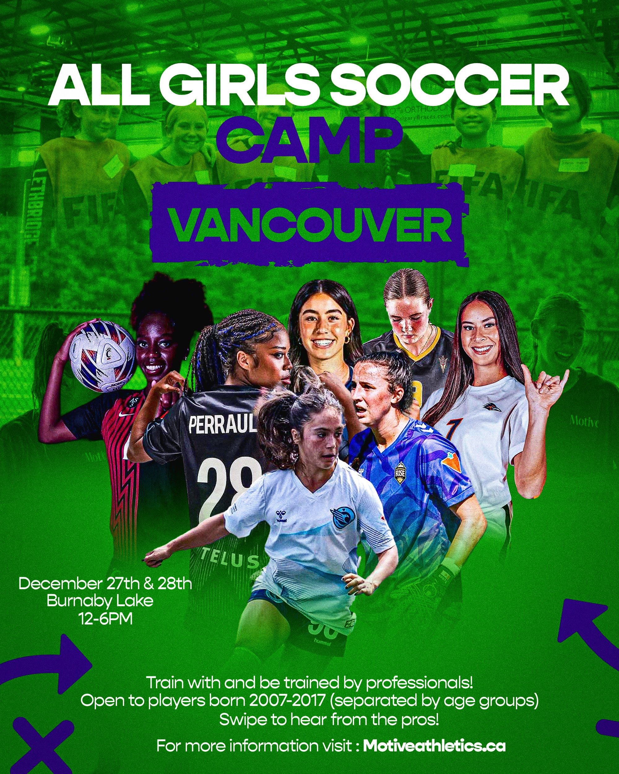 Vancouver All Girls Soccer Camp