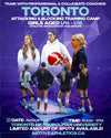 Toronto Girls Attacking and Blocking Volleyball Training Camp poster – girls aged U14-U18, August 3, 10AM-1PM, Toronto Metropolitan University
