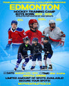Edmonton Boys Hockey Training Camp poster – boys born 2012-2018, August 14-16, 3-8:45PM, Argyll Arena