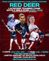 Red Deer Lacrosse Training Camp poster – boys and girls born 2009-2018, July 4-5, 4:30-7:30PM, The Red Deer Dome