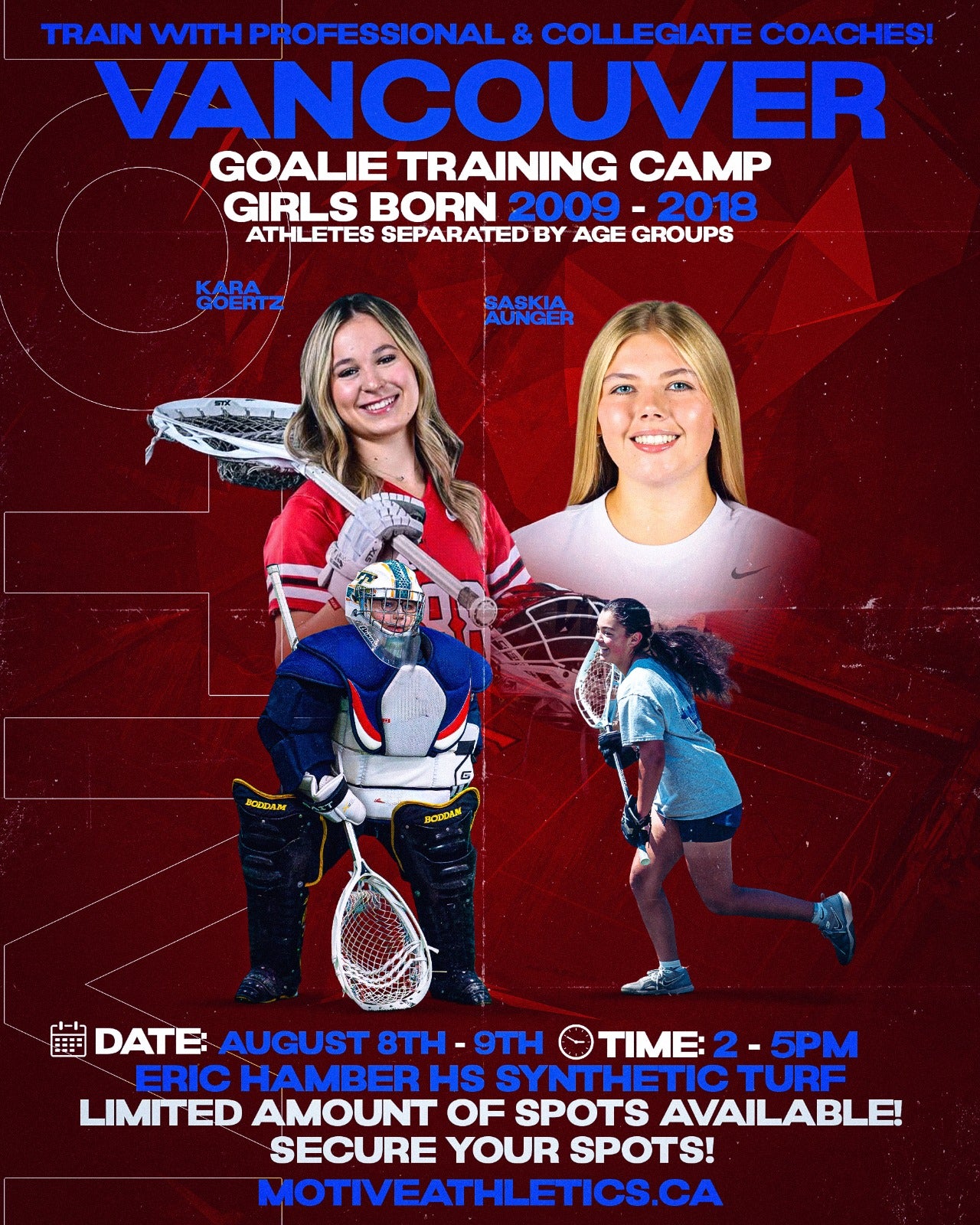 Vancouver Girls Goalie Lacrosse Camp