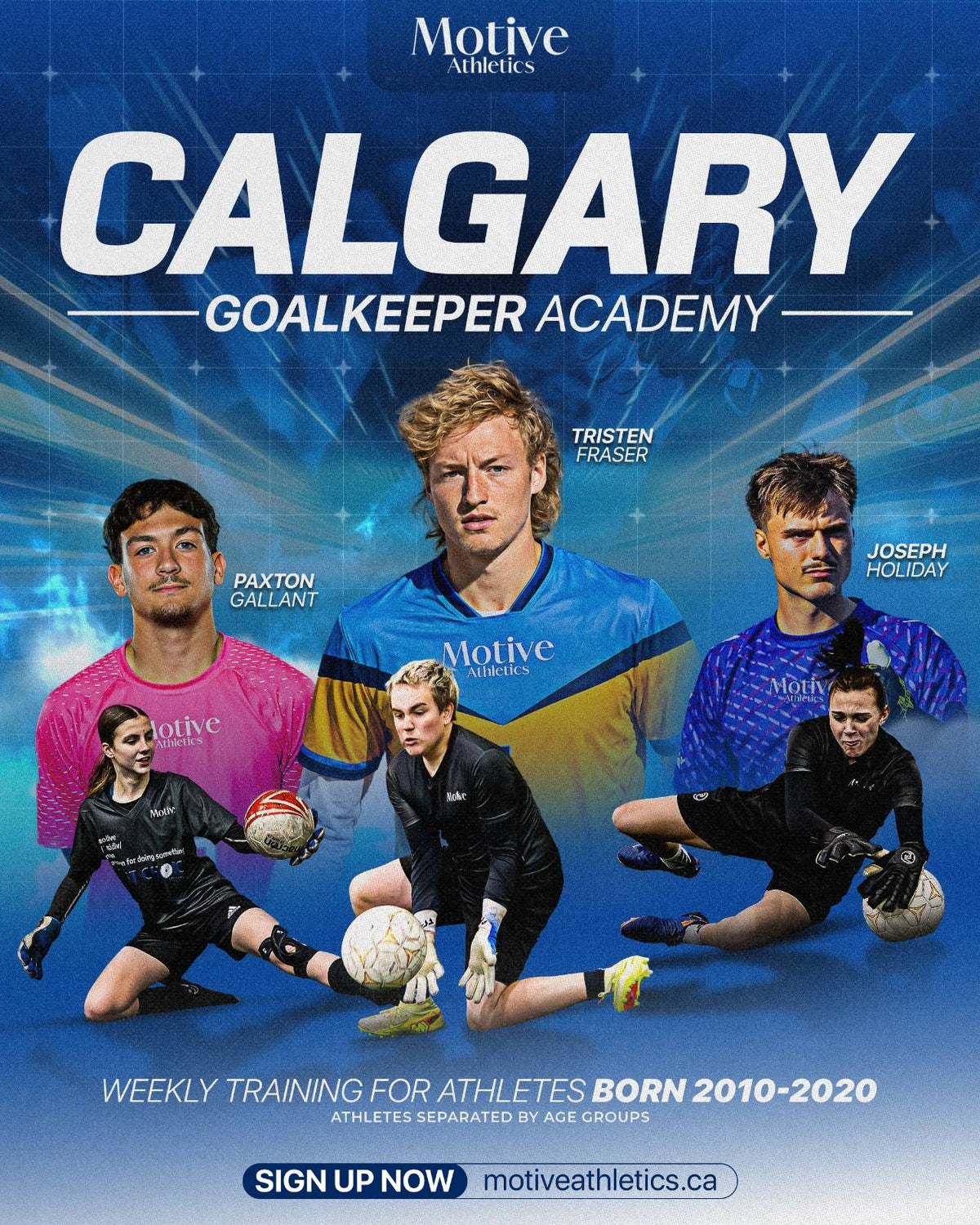 Calgary Goalkeeper Academy: weekly goalkeeper training for athletes born 2010-2020