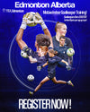 Poster for Motive Indoor Goalkeeper Training in Edmonton, Alberta.