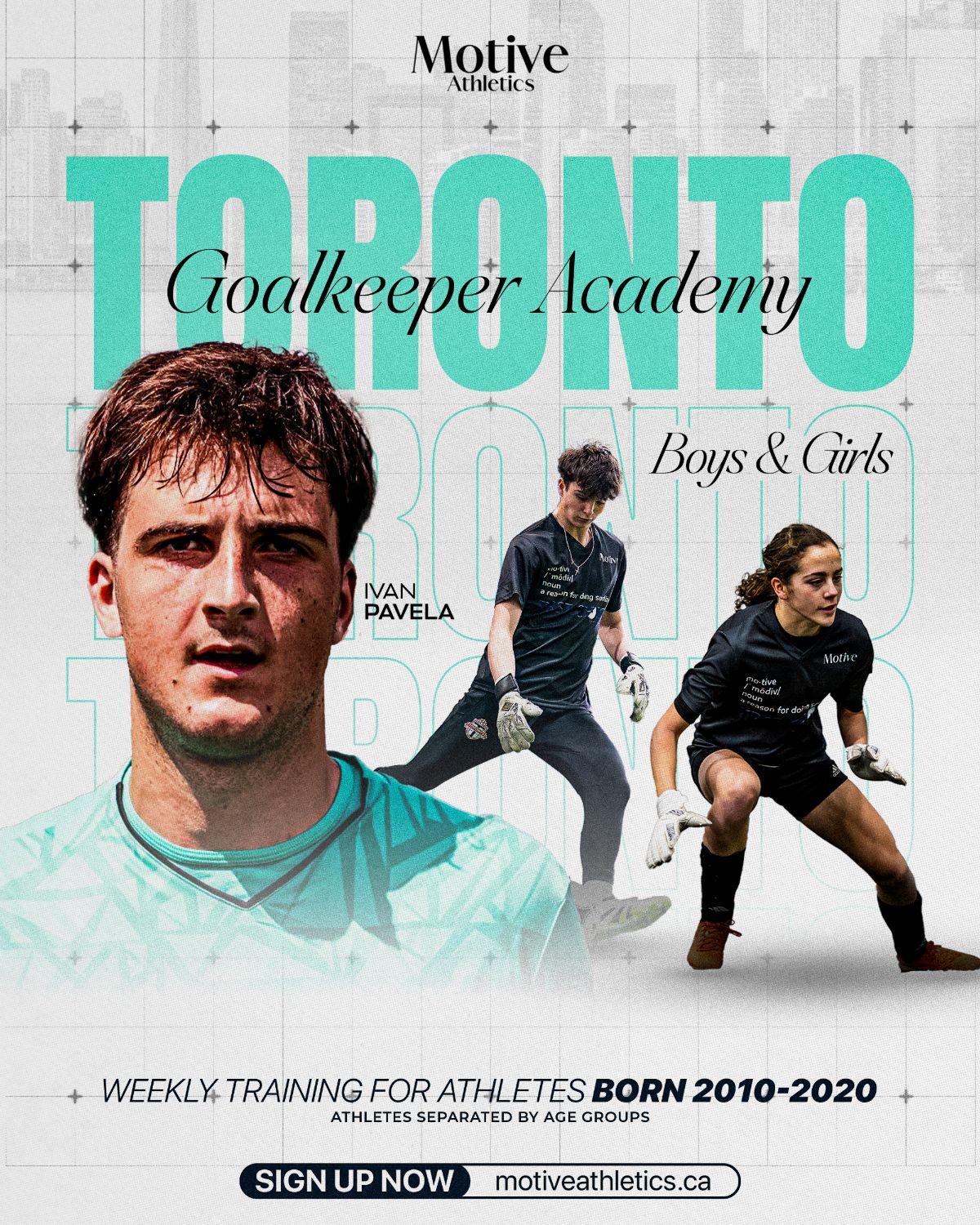 Toronto Goalkeeper Academy: weekly training for goalkeepers born 2010-2020, boys and girls